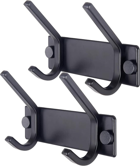 WEBI Coat Rack Wall Mounted, 2 Coat Hooks by WEBI
