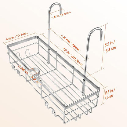 DELLAN Hanging Shower Caddy, Shower Rack - Image 6