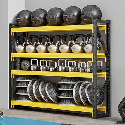 60" W Garage Shelving, 4-Tier Heavy Duty Storage Shelves Unit by Unknown