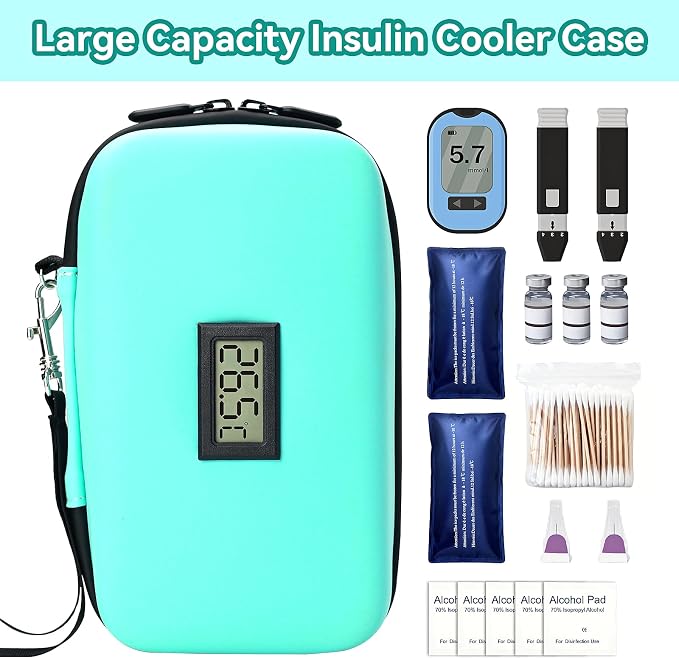 Insulin Cooler Travel Case, TSA Approved Medication Diabetic Cooler Organizer - Image 3