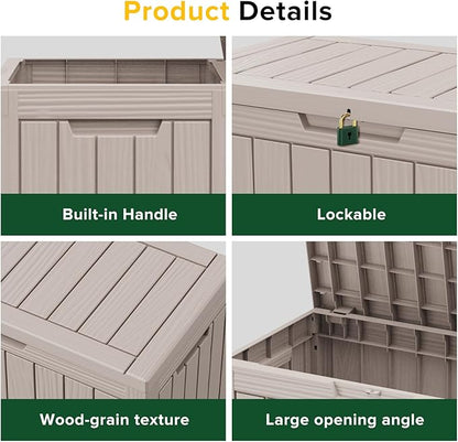 DRATO 45 Gallon Deck Box, Outdoor Storage Box - Image 6
