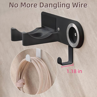 Hair Dryer Holder Wall Mounted, Hair Dryer Organizer Self Adhesive Compatible - Image 3