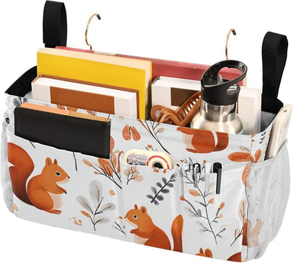 Squirrels and Fall Leaves Bedside Caddy - Image 3