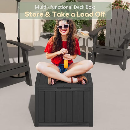 48 Gallon Outdoor Storage Deck Box Waterproof, Garden Tool, Backyard Cushion - Image 4