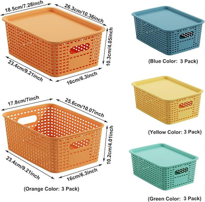 Colorful Plastic Storage Baskets - Image 4