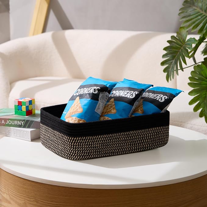 Large Shallow Organizing Baskets 15x11x5.1 Inches - Image 5