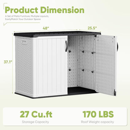Devoko Outdoor Storage Cabinet 26 Cu Ft - Image 7