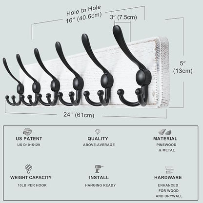 Dseap Coat Rack Wall Mounted - Image 6