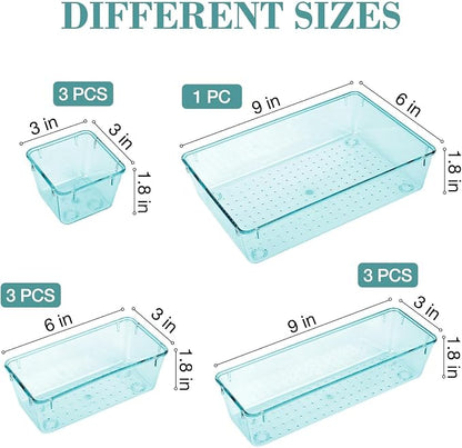 10 PCS Drawer Organizer Set, 4 Varied Size Bathroom and kitchen Drawer cabinet - Image 2
