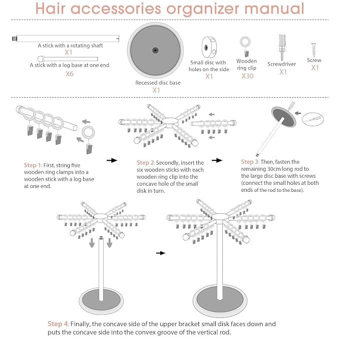 POVETIRE Headband Holder Bow Organizer - Image 7