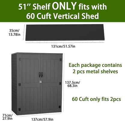 EHHLY Vertical Resin Storage Shed - Image 5