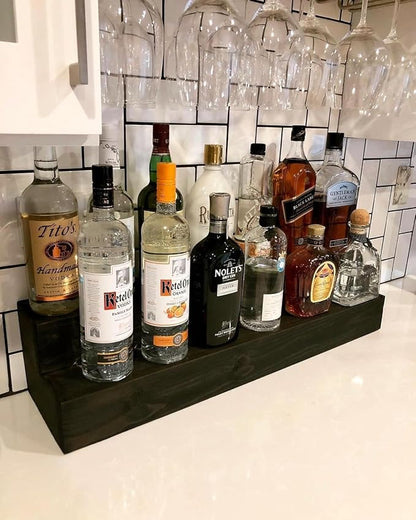 2 Tiered Counterop Liquor Bottle Display Shelf - Image 10