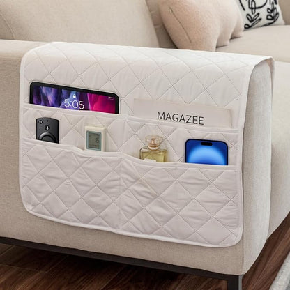Armchair Caddy Remote Control Holder Sofa Organizer, Non-Slip Couch Arm Chair by DECKALY