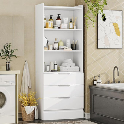 DICTAC 73.23'' Tall Storage Cabinet Bookcase - Image 5