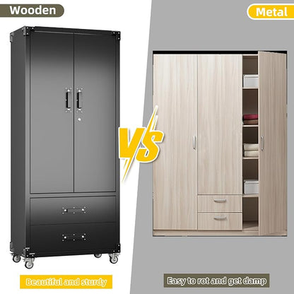 Aobabo 2 Large Drawer Metal Storage Cabinet - Image 7