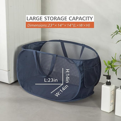 Sturdy Mesh Laundry Hamper Basket Bag, Pop up Basket - Image 5