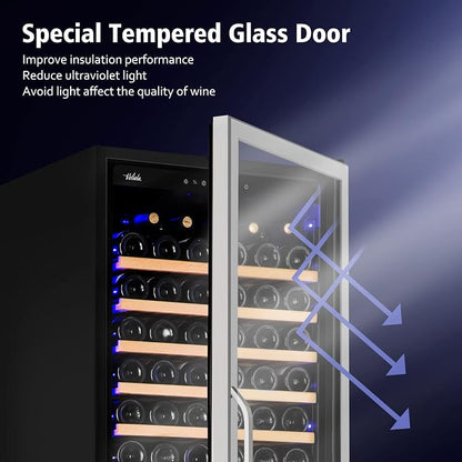 24 Inch Wine Cooler Refrigerator, 179 Bottles Professional Wine Cellars - Image 6