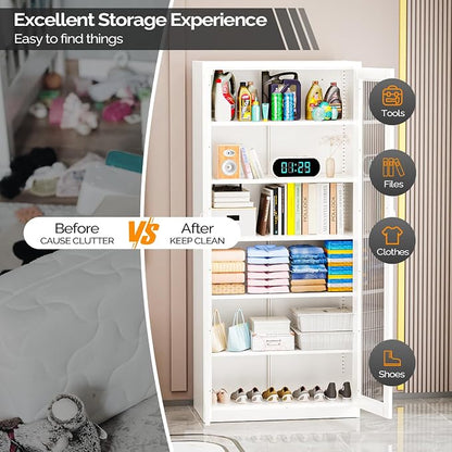 VINGLI Lockable Display Cabinet - Image 8