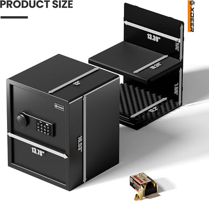 XDeer Biometric Safe Box, Quick-Access Security Safe Box - Image 5