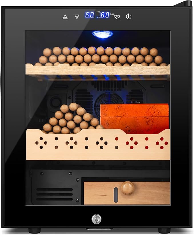 Electric Humidor for Cigars, 50L 300 Counts Large Capacity, Thermostatic - Image 8