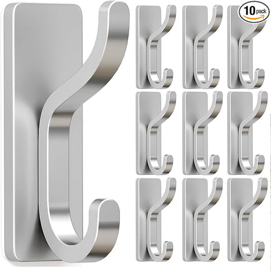 pickpiff 10-Pack Adhesive Wall Hooks by pickpiff