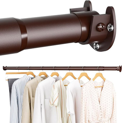 Closet Rod - Closet Rods for Hanging Clothes, 17 to 68 inch Adjustable Closet by SUTINE