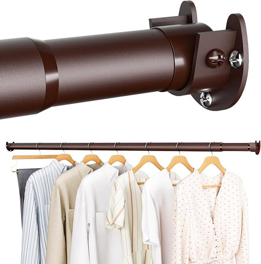 Closet Rod - Closet Rods for Hanging Clothes, 17 to 38 inch Adjustable Closet by SUTINE