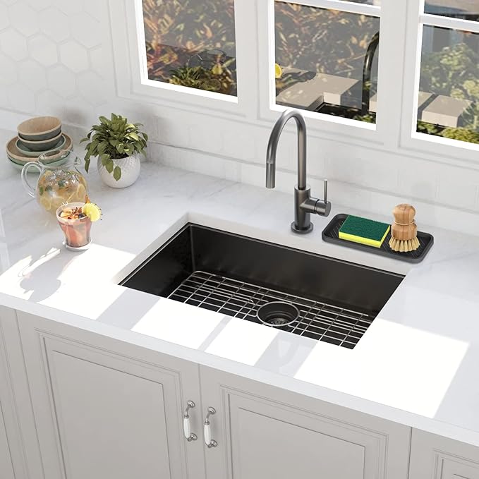 EG-SIPRO Silicone Sponge Holder, Kitchen Sink Organizer Tray Kitchen Soap Tray - Image 6