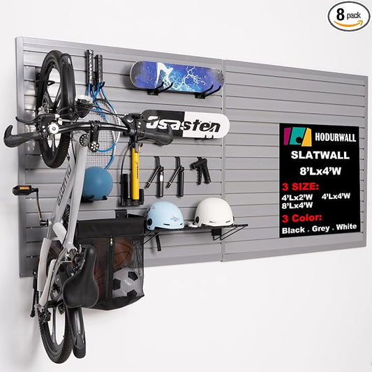 Slatwall Panels Garage Slat Wall Storage Systems 4'x 8', Slat Wall Paneling by HODURWALL