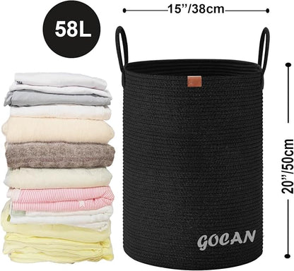 large tall sturdier Laundry Hamper Basket Woven Storage Baskets - Image 7