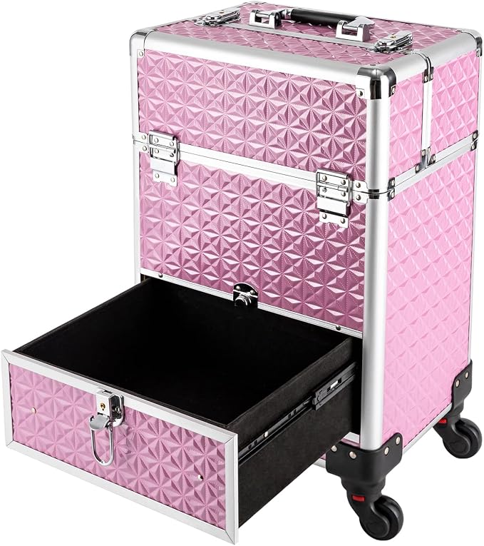 Rolling Makeup Case, Nail Storage Box - Image 5