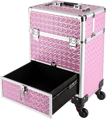 Rolling Makeup Case, Nail Storage Box - Image 5