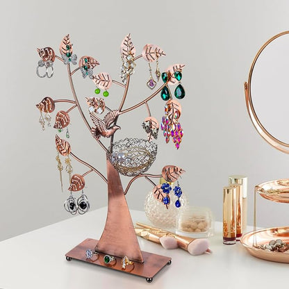 MyGift 14-Inch Modern Bronze Jewelry Organizer Tree - Image 2