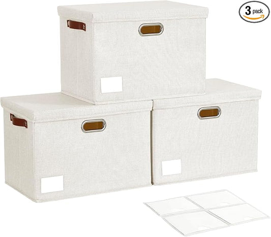 17" Large Collapsible Storage Bins by Roobyl