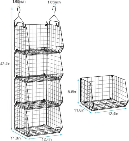 4 Tier Closet Hanging Organizer, Closet Organizers and Storage - Image 3