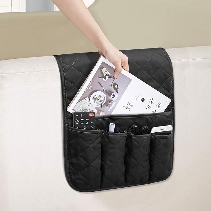 Sofa Armrest Organizer Non-Slip Arm Chair Bedside Caddy Storage Organizer - Image 7