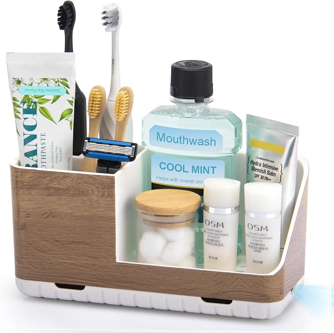 Toothbrush Holders for Bathrooms Countertop Organizer and Storage, Kids by PARKMANI