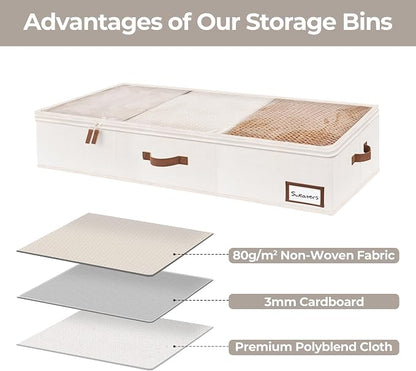 StorageWorks Large Under Bed Storage Containers - Image 3