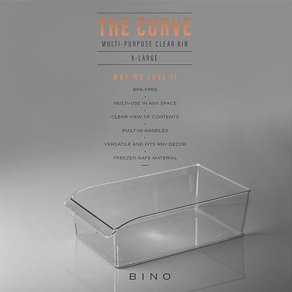 BINO | Plastic Storage Bins, X-Large | THE CURVE COLLECTION | Multi-Use - Image 2