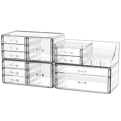 Acrylic Clear Make up Organizers And Storage by Cqacrylic