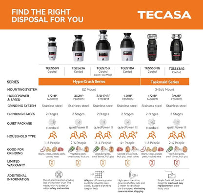 33 Inch Granite Undermount Kitchen Sink, TECASA Utility Composite Single Bowl - Image 8