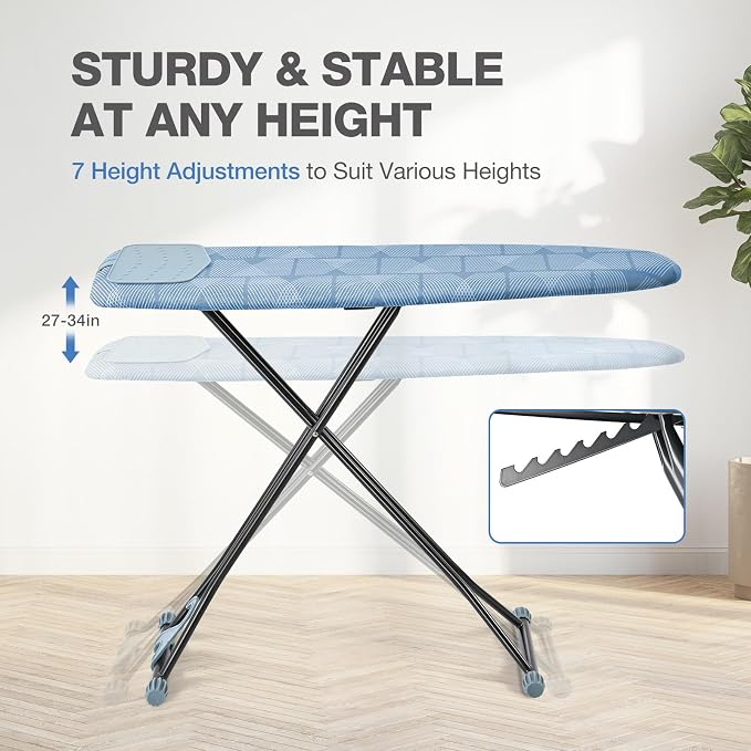APEXCHASER Ironing Board with Iron Rest, Compact and Space Saver Iron Board - Image 3