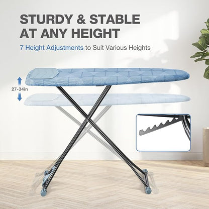 APEXCHASER Ironing Board with Iron Rest, Compact and Space Saver Iron Board - Image 3
