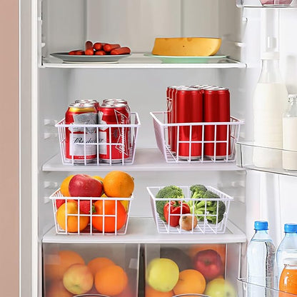 Orgneas Freezer Organizer Bins Metal Wire Storage Baskets - Image 5