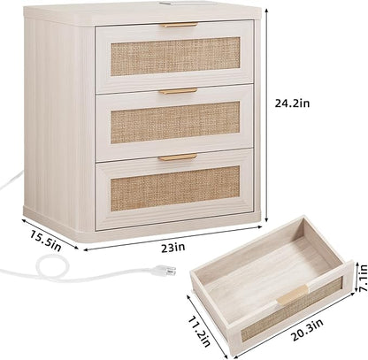 LEYAOYAO Rattan Night Stand - Image 2