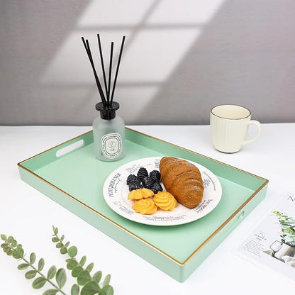 Spsyrine Green Decorative Serving Tray - Image 2