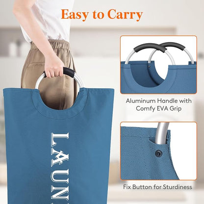 Lifewit 120L 2-Pack Large Laundry Basket, Collapsible Laundry Hamper - Image 3
