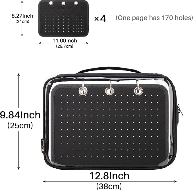 Enamel Pin Display Pages Pin Carrying Case, Pins Collection Storage Organizer - Image 6