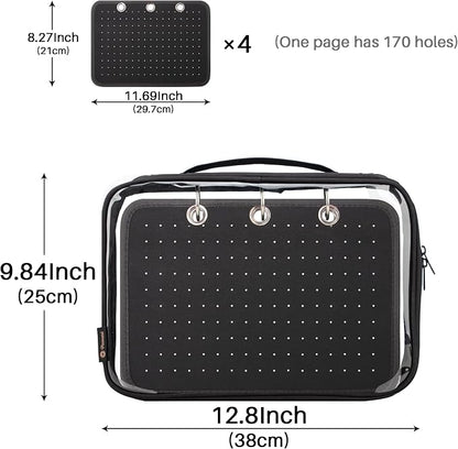 Enamel Pin Display Pages Pin Carrying Case, Pins Collection Storage Organizer - Image 6