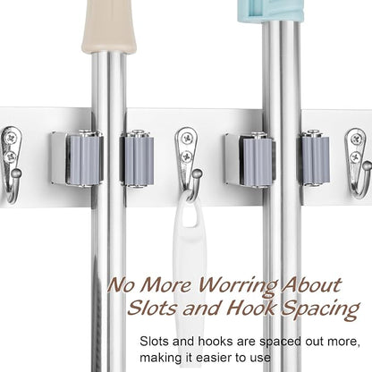 Mop and Broom Holder Wall Mount - Image 4